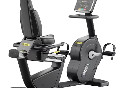 Recumbent Exercise Bike With Digital Display Ergonomic Seat And Stable Frame For Home Gym 3d model