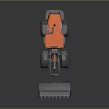 Orange SANY SYL956H Loader With Large Bucket And Black Tires On Reflective Surface