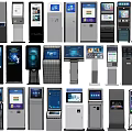 Modern all-in-one machine self-service machine number machine inquiry machine ticket machine 3d model