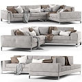 Modern Multi-Person Sofa Sofa Two-Person Sofa Casual Sofa Living Room Sofa Leather Sofa Corner Sofa 3d model