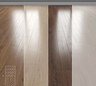 Modern Wood Flooring 3d model