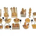 Assorted Bread Display With Different Types In Woven Baskets And Wooden Racks