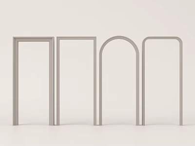 Modern door cover 3d model