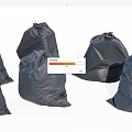 Black Plastic Trash Bags For Home Waste Disposal And Garbage Management