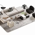 Sofa coffee table 3d model
