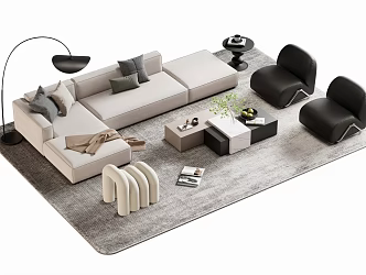 Sofa coffee table 3d model