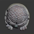 Pinkish Purple Feathered Owl Ceramic Sculpture With Detailed Texture And Colorful Beak