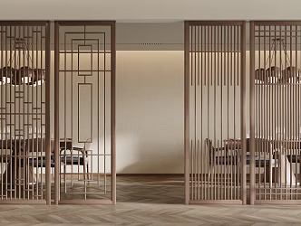 Chinese screen partition 3d model