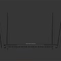 TP-Link Wireless Router With Four Antennas For High Speed Home Network Use 3d model