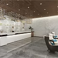 Lobby Front Desk Elevator 3d model