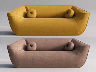 Modern double sofa 3d model