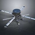 Advanced Multirotor Drone With Extended Rotor Arms And Central Sensor Module