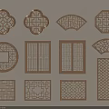 Decorative Wooden Carved Lattice Windows With Various Traditional Patterns And Shapes