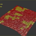 Colorful Natural Stone Mosaic Floor Tiles Composed Of Small Mixed Color Pieces For Decor