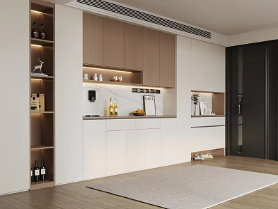 Modern Open Shoe Cabinet With Wooden Frame White Doors And Storage Shelves For Entryway 3d model