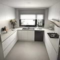 Modern Kitchen Interior Design With White Cabinets Stainless Steel Appliances And Natural Light
