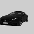 Black Mercedes Benz AMG Convertible Car With Sporty Sleek Design And Aerodynamic Look