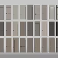 Modern Hinged Doors Collection With Various Designs Different Colors And Styles 3d model