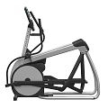 Modern Elliptical Trainer With Digital Display Metal Frame And Non Slip Pedals For Home Gym