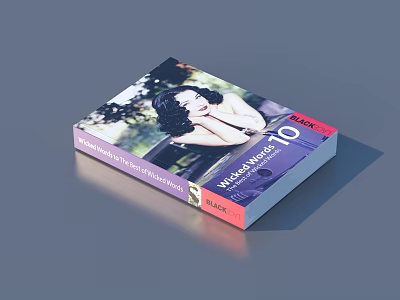 Book with 10 Most Beautiful Women and a Woman's Photo on Purple Red Cover Design 3d model
