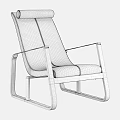 Comfortable Stylish Brown Leather Lounge Chair With Black Frame Modern Design