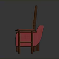 Varied Furniture Set With Different Style Chairs Pink Sofa And Wooden Stools On Grey Background