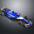 2024 Formula 1 Single Seater Race Car Blue White Aerodynamic Design NUOSHI