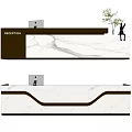 Modern Front Desk 3d model