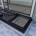 Skylight hanging over the lighting well 3d model