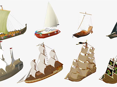 Modern Sailing 3d model