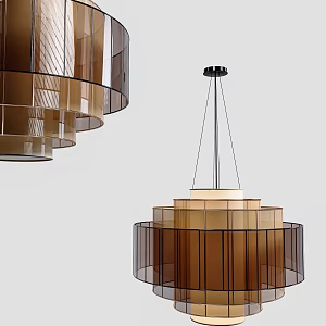 Modern chandelier 3d model