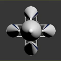 White Space Rocket With Blue Stripes And Booster Stages For Space Exploration