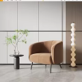 Modern single sofa 3d model