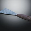 Durable Hardware Putty Knife With Metal Blade And Wooden Handle