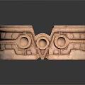 Elegant Copper Bracelet With Intricate Engraved Patterns For Daily Accessory Use