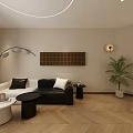 Elegant Cream Tone Beauty And Hair Salon Reception Interior Design With Warm Wood Flooring Decor