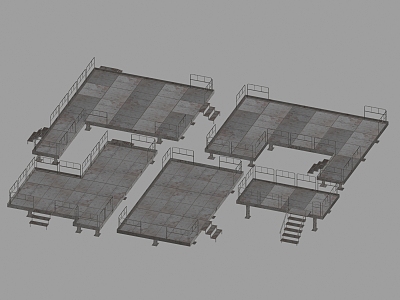 Modern Piping 3d model