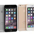 Apple iPhone 6 Series Smartphones in Black Gold Silver White with Apps on Screen