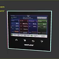 Watlow Industrial Control Panel Digital Screen Showing Real Time Temperature Pressure Flow Data