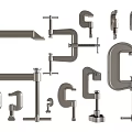 Essential Hardware Tools Clamps Set For Professional Workshop Projects With Strong Grip Design