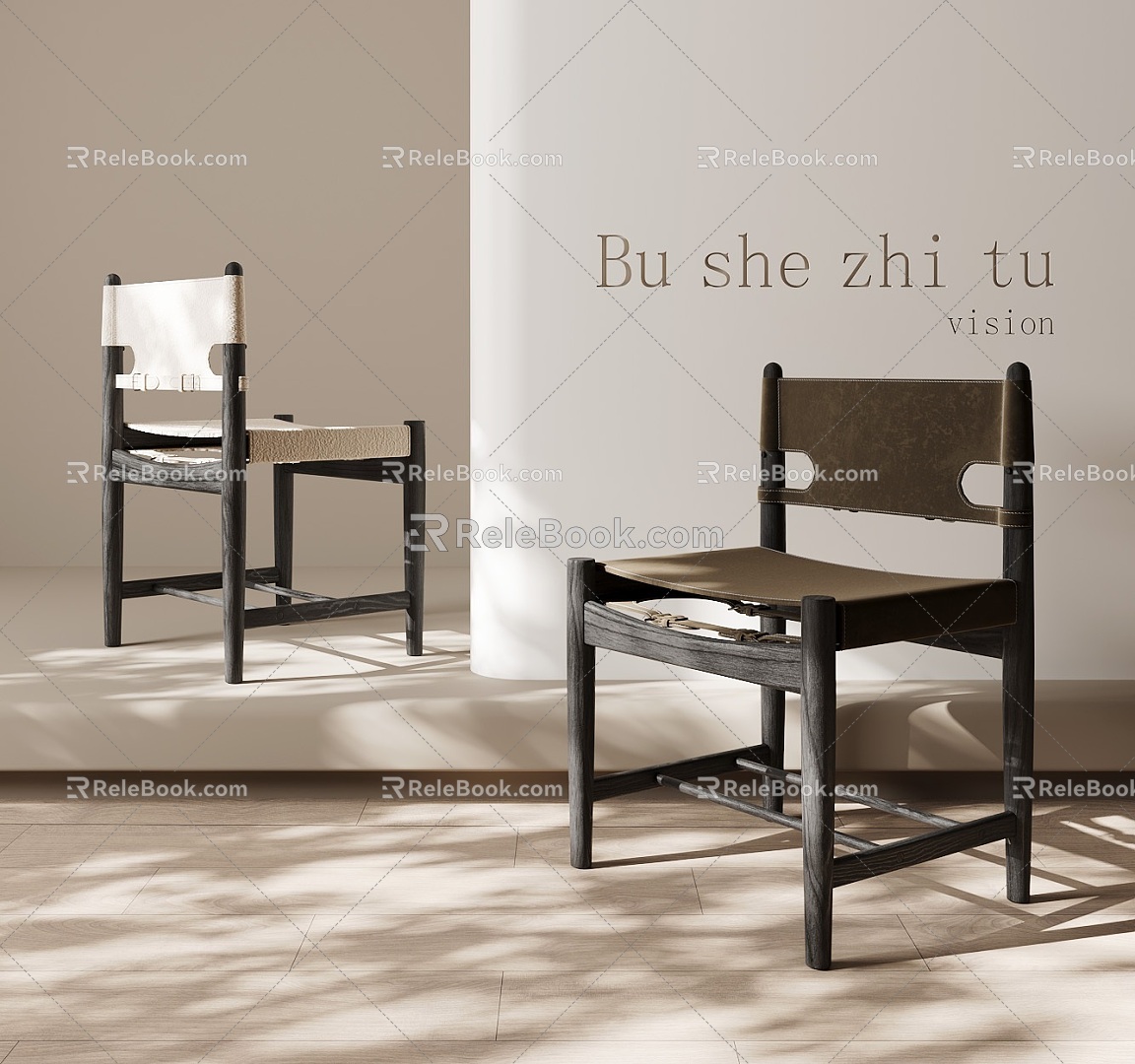 Modern single chair leisure chair 3d model