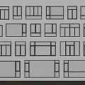 Modern windows casement windows balcony windows floor-to-ceiling windows doors and windows 3d model