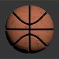 Orange Basketball With Black Lines For Sports Training And Daily Use