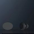 Two Modern Metallic Downlights And Spotlights With Different Designs On Dark Background