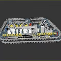 Educational Building Block Toy With Tracked Structure And Colorful Parts For Kids