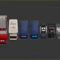 Different Toy Vehicle Models Featuring Fire Truck Ambulance Blue Van And Police Car