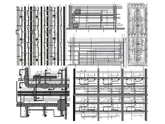 Industrial LOFT Pipe Ceiling Pipe Fire Access 3d model