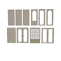 Various Hinged Doors Designs With Glass Panels And Paneled Styles For Home Interior
