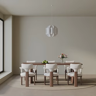 Modern table combination 3d model