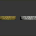 Yellow And Gray Textured Decorative Household Rings For Home Decoration